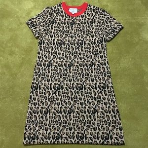 DEMYLEE x JCrew Leopard Sweater Dress